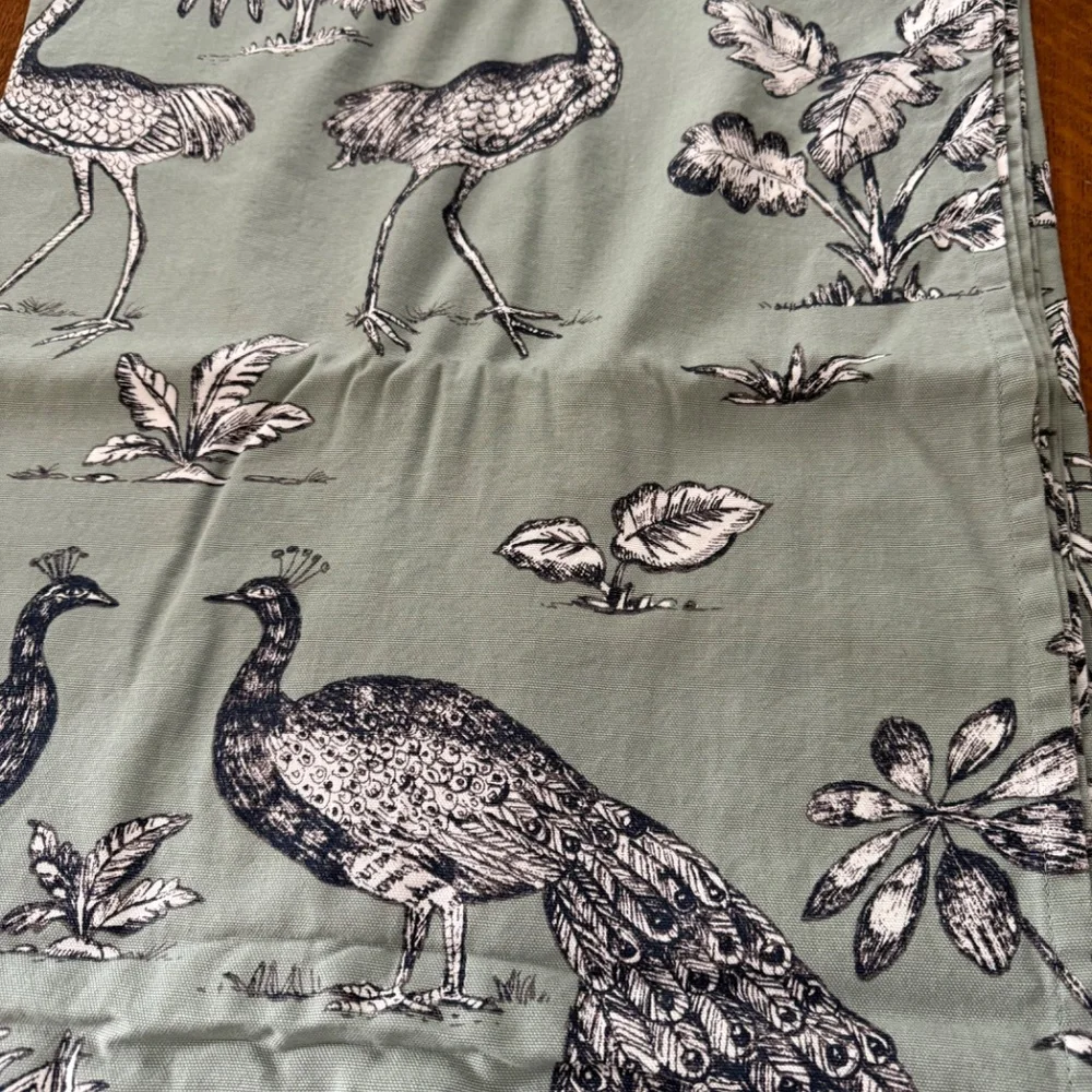 Elegant Gray Peacock Shower Curtain